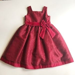 Jane Copeland Formal Holiday Red Satin Dress Sz 8